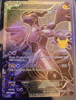Pokemon Zekrom 114/114 Celebrations: Classic Collection Holo NM - Image 1