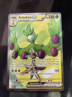Arboliva ex 207/182 Sv10: Destined Rivals Holo Pokemon Card Full Art Grass Type - Image 1