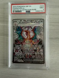 Pokemon TCG 2023 Obsidian Flames Charizard ex 223/197 SIR Holo PSA 9 EN - Image 1