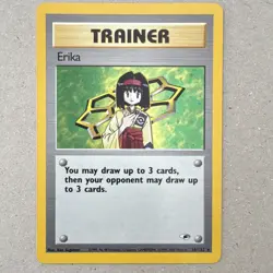 Pokemon Erika 016/132 Gym Heroes Unlimited Edition Holo Rare 2000 Ken Sugimori - Image 1