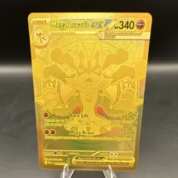 Pokemon TCG Mega Lucario EX 188/132 ME01 Hyper Rare Holo EN 340HP - Image 1