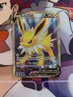 Jolteon V 177/203 Evolving Skies Full Art Ultra Rare Pokemon TCG - NM/MT - Image 1