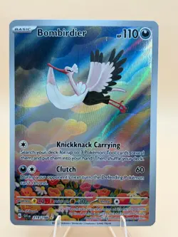 Bombirdier 219/198 Illustration Rare Scarlet & Violet Pokemon Near Mint - Image 1