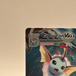 Pokemon TCG Vaporeon VMAX SWSH182 SWSH Promo Rapid Strike Holo English - Image 3