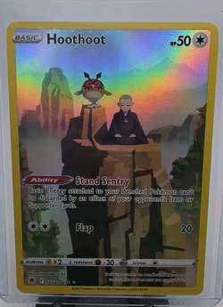 Pokemon Hoothoot TG12/TG30 Astral Radiance Trainer Gallery Ultra Rare Holo. NM - Image 1