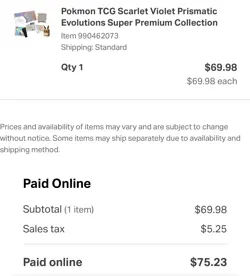Pokemon TCG Prismatic Evolutions Super Premium Collection SEALED SPC - Image 3