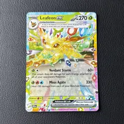 Pokemon Leafeon ex EX 006/131 SV: Prismatic Evolutions Holo Double Rare EN 270HP - Image 1