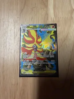 Pokemon Mega Pyroar ex 99/86 Full Art Double Ultra Rare Chaos Rising ME04. - Image 1