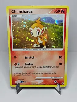 Chimchar [76/130] {Diamond & Pearl} Cosmos Holo Pokemon 2007 - Image 2