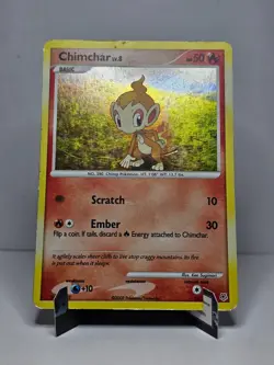 Chimchar [76/130] {Diamond & Pearl} Cosmos Holo Pokemon 2007 - Image 3