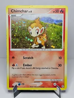 Chimchar [76/130] {Diamond & Pearl} Cosmos Holo Pokemon 2007 - Image 4
