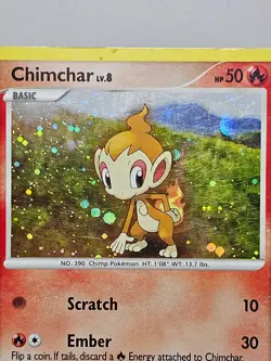 Chimchar [76/130] {Diamond & Pearl} Cosmos Holo Pokemon 2007 - Image 5