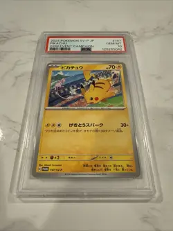 2024 POKEMON JAPANESE SV-P PROMO GYM EVENT CAMPAIGN #197 PIKACHU PSA 10 - Image 1