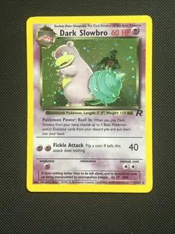 Pokemon Dark Slowbro 12/82 Team Rocket Holo Rare Card LP 1999-2000 WOTC - Image 1