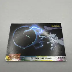 1999 Topps Psychic Showdown Pokemon Mewtwo Strikes Back #33 Foil - Image 1