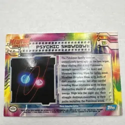 1999 Topps Psychic Showdown Pokemon Mewtwo Strikes Back #33 Foil - Image 2