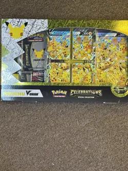 Pokemon TCG: Celebrations Special Collection Box Pikachu V-Union - Box Damaged 820650809156 - Image 1