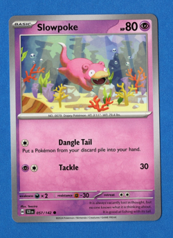 Pokemon TCG Stellar Crown Slowpoke 057/142 - Image 1