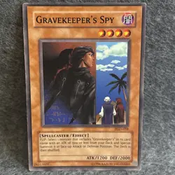 Gravekeeper's Spy Yugioh PGD-059 (Common, Unlimited, LP-MP). - Image 1