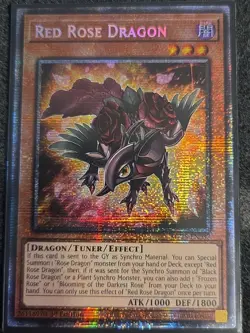 Yugioh! Red Rose Dragon MP25-EN037 Starlight Rare 1st Edition Near Mint - Image 1