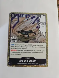 Ground Death Foil OP14-096 The Azure Sea's Seven One Piece - Image 1