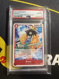 2022 ONE PIECE STARTER DECK ST01-STRAW HAT CREW SUPER PRE-RELEASE BROOK PSA 10 - Image 1