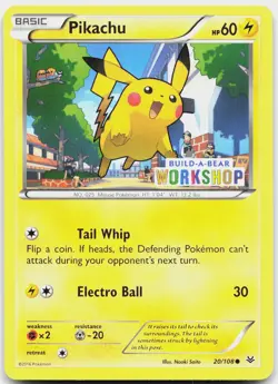 Pikachu 020/108 Promo Miscellaneous Cards & Products Pokemon Lightly Played - Image 1