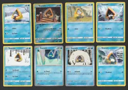 Snorunt Pokemon Card Collection Set of 8 English Cards Water Type Cute - Image 1