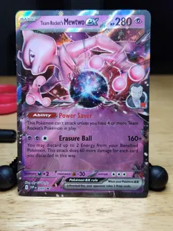 Team Rocket's Mewtwo ex Holo Promo #205 SV: Scarlet & Violet Promo Cards 2023 NM - Image 1