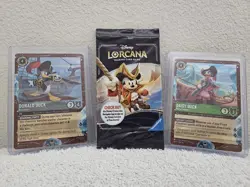 DCL Disney Lorcana TCG Treasure Cruise Line Set of 3 Rare Exclusive Promo Cards - Image 1
