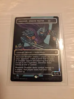 Shredder, Shadow Master (Surge Foil) - Borderless | Pixel - MTG Commander: TMNT - Image 1