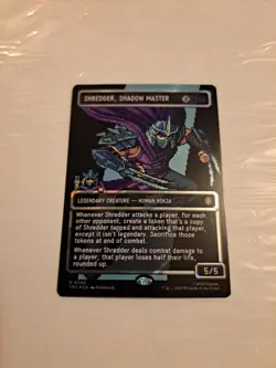 Shredder, Shadow Master (Surge Foil) - Borderless | Pixel - MTG Commander: TMNT - Image 2