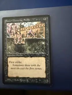 Magic the Gathering Arabian Nights Stone-Throwing LP - Image 1