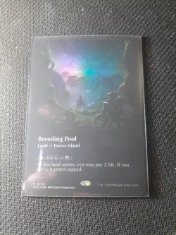MTG / Foil Breeding Pool / Edge Of Eternities Borderless / NM - Image 1