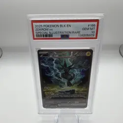 Pokemon Zekrom EX 166/086 Black Bolt Special Illustration PSA 10 - Image 1