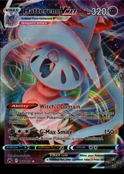 Hatterene VMAX 066/159 Holo VMAX Rare Crown Zenith Pokemon Holo Near Mint - Image 1