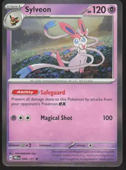 Sylveon 040/131 Holo Rare Prismatic Evolutions Pokemon Holo Near Mint - Image 1