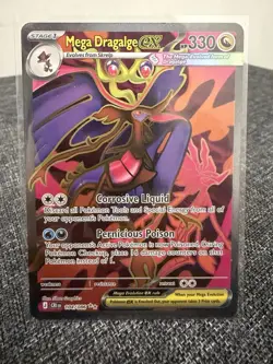 Mega Dragalge ex 104/086 Ultra Rare ME04: Chaos Rising Pokemon Near Mint - Image 1