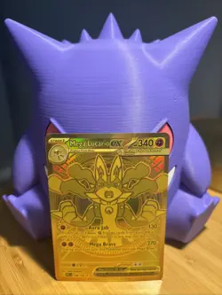 Pokemon TCG Mega Lucario EX 188/132 ME01 Mega Evolution Full Art Holo 340HP - Image 1