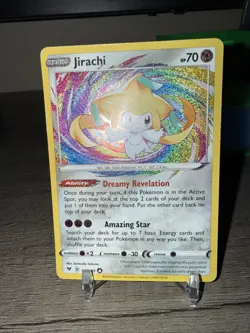 Pokemon TCG Jirachi 119/185 Vivid Voltage Rainbow Foil NM! ⭐ - Image 1