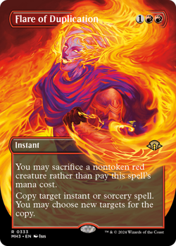 Flare of Duplication - MH3 #333 | NORMAL | NM | MTG | BORDERLESS | FULL ART - Image 1