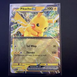 Pikachu ex 028/131 Double Rare - Prismatic Evolutions Pokemon - NM - Image 1