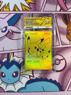 Pokemon TCG - Pikachu V SWSH145 - Celebrations UPC - Black Star Promo - ACE 9 - Image 1