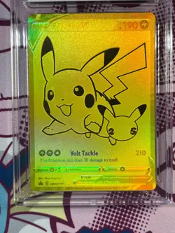 Pokemon TCG - Pikachu V SWSH145 - Celebrations UPC - Black Star Promo - ACE 9 - Image 3