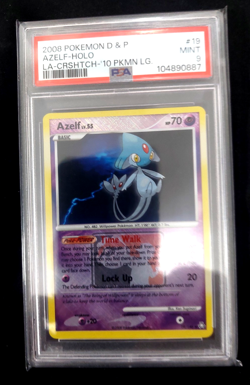2008 Pokemon D & P Azelf-Holo LA-CRSHTCH-‘10 PKMN LG. #19 PSA 9 Mint pop 70 - Image 1