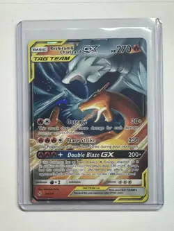 2019 Pokemon SM Unbroken Bonds Reshiram Charizard Tag Team Holo #20/214 - Image 1
