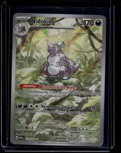 Pokemon TCG Nidoking 174/165 Scarlet & Violet 151 Illustration Rare NM - Image 1