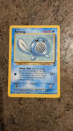Poliwag 88/130 Base Set 2 Unlimited English Regular Common Pokemon TCG WOTC - Image 1