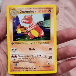 Wizards of the Coast Charmeleon Base Set Shadowless 24/102 80 HP - Image 1