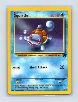 Squirtle 68/82 Common Team Rocket Pokemon Unlimited Lightly Played - Image 1